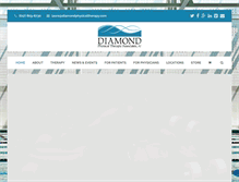 Tablet Screenshot of diamondphysicaltherapy.com